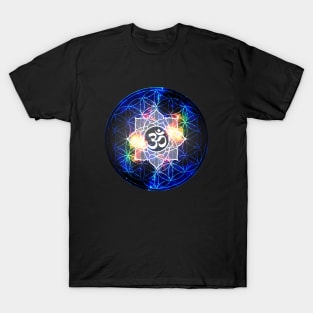 Power Om Flower of Life Sacred Geometry T-Shirt